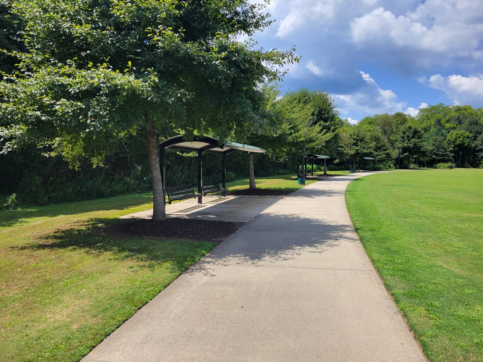 Walking path in a park